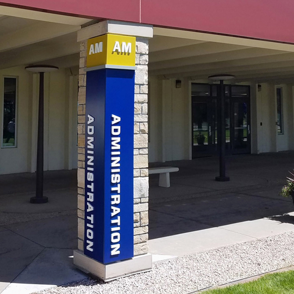 AM administration sign