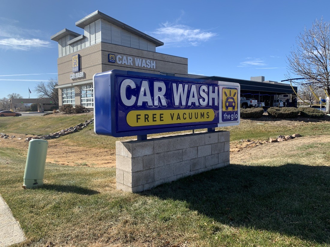 Modern monument signs made from durable materials, showcasing clear and professional business branding