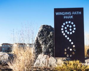Custom Sign Fabricatin for Winding Park Path