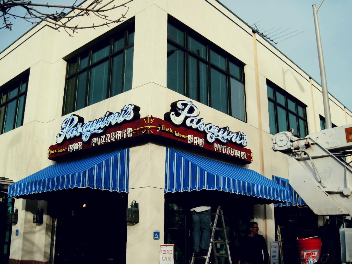 Channel sign for a pizza place by BSC Signs