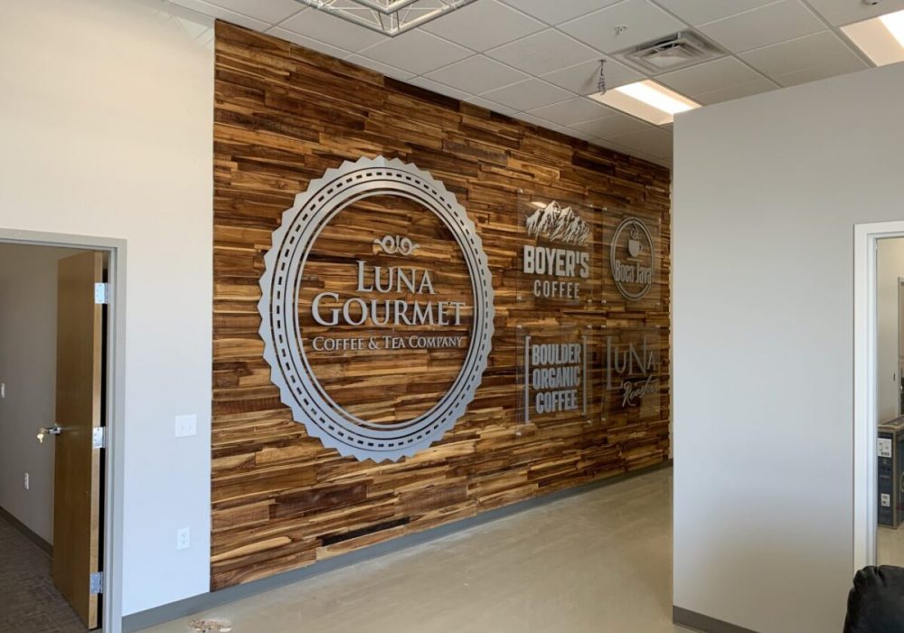 Interior sign for Luna Gourmet by BSC Signs